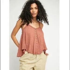 Free People Dream Weaver Tank Top in Rosette.   Y-23